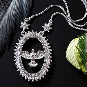 Dove Cubic Zirconia Pendant Necklace